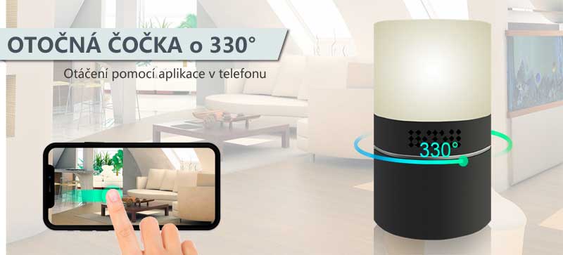 Otočná IP kamera skrytá v lampičce CEL-TEC FDH 40 WiFi | CEL-TEC